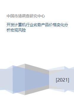 计算机软件开发行业劣势产品价格变化分析及其宏观风险
